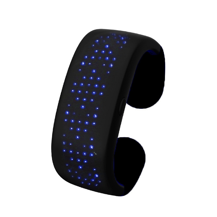 Cross-border new products LED light Bluetooth bracelet LED display bracelet smart bracelet factory controlled by mobile APP